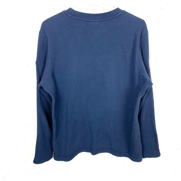 Patriots NFL Nike On Field Apparel Blue Thermal Top Medium Coach Jamael Lett - Picture 2 of 9